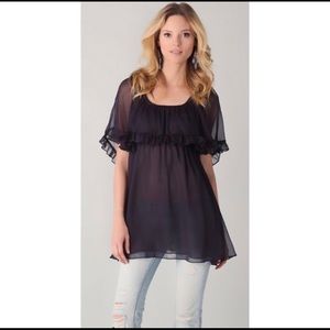 Free People | Sheer Baby Doll Ruffle Cape